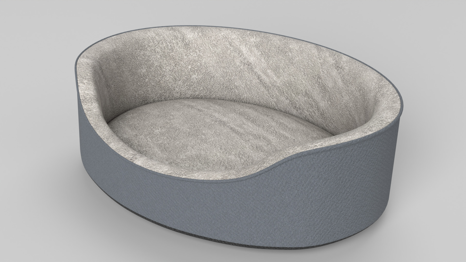 Pet Bed Low-poly 3D model_8