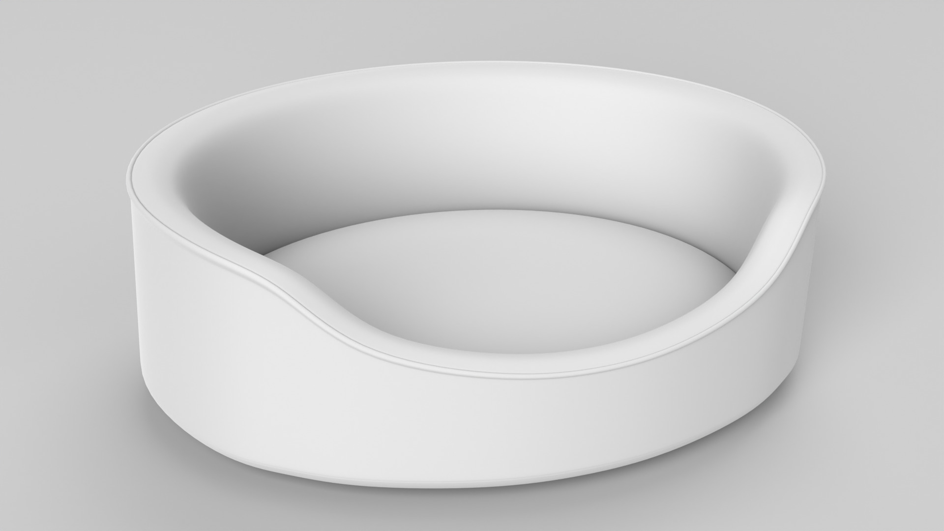 Pet Bed Low-poly 3D model_10