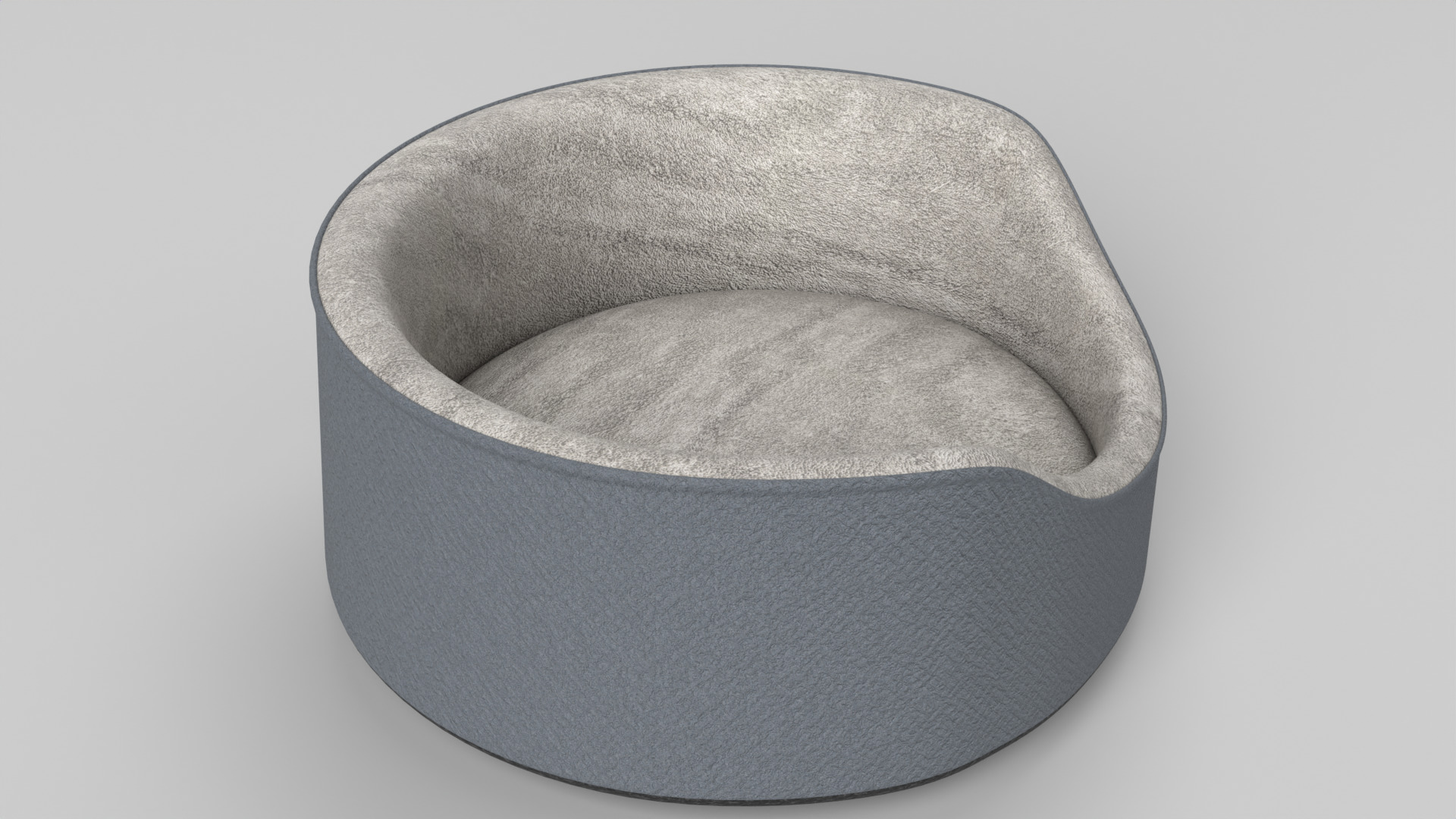 Pet Bed Low-poly 3D model_2