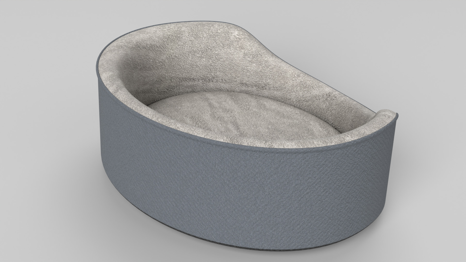 Pet Bed Low-poly 3D model_3