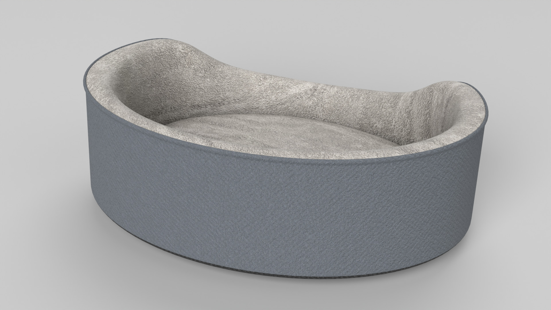 Pet Bed Low-poly 3D model_4