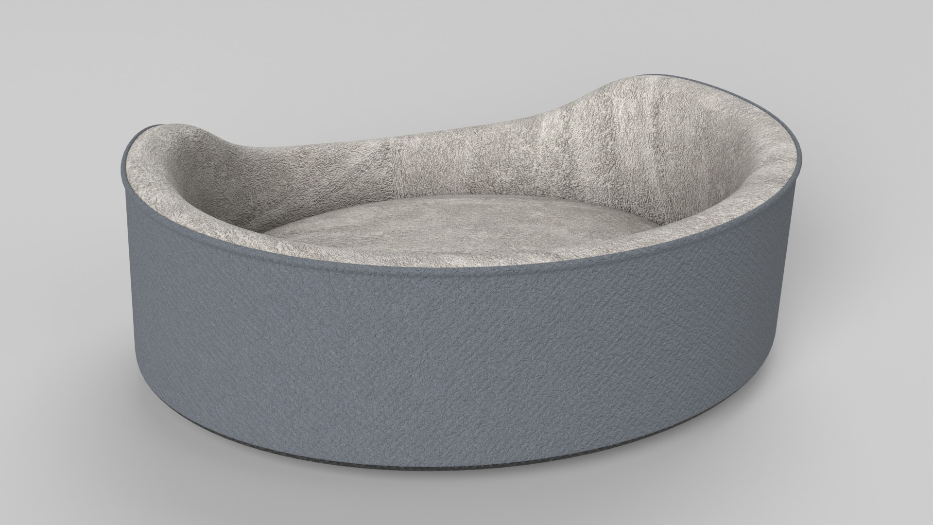 Pet Bed Low-poly 3D model_5