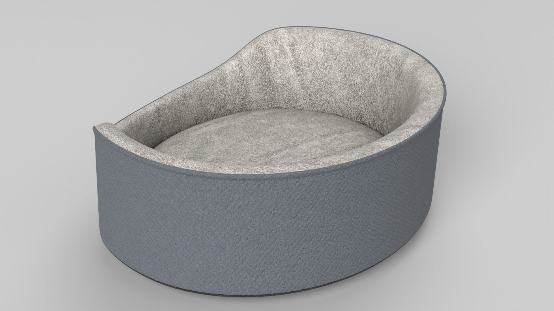 Pet Bed Low-poly 3D model_6