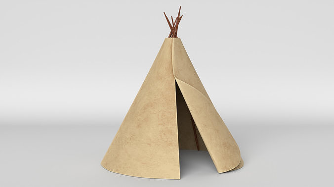 Tipi Tent Low-poly 3D model