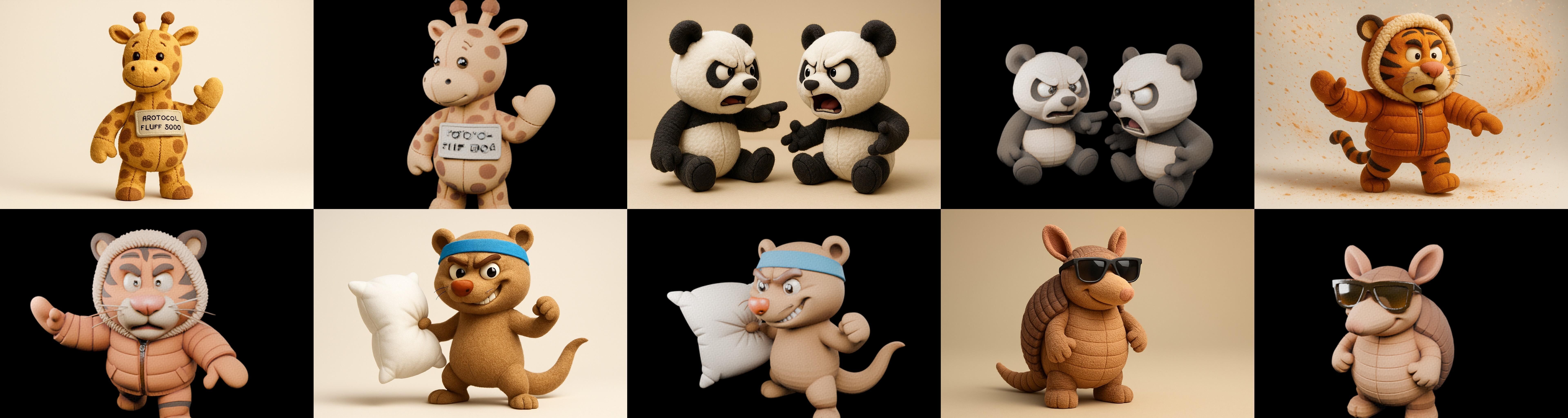 Funny Animals bundle 18 pack 100 glb Low-poly 3D model_15