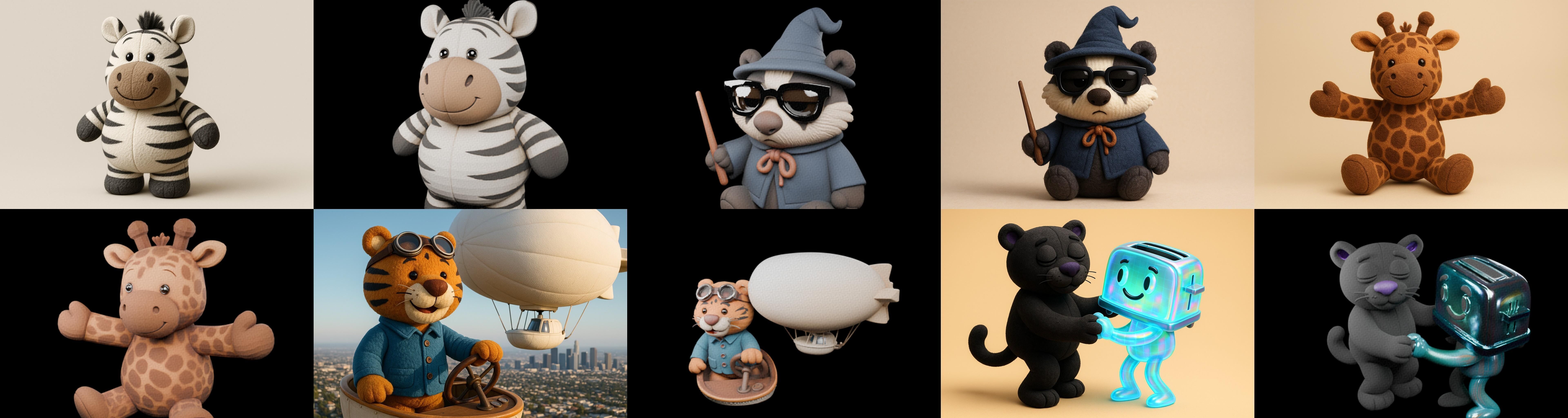 Funny Animals bundle 18 pack 100 glb Low-poly 3D model_11