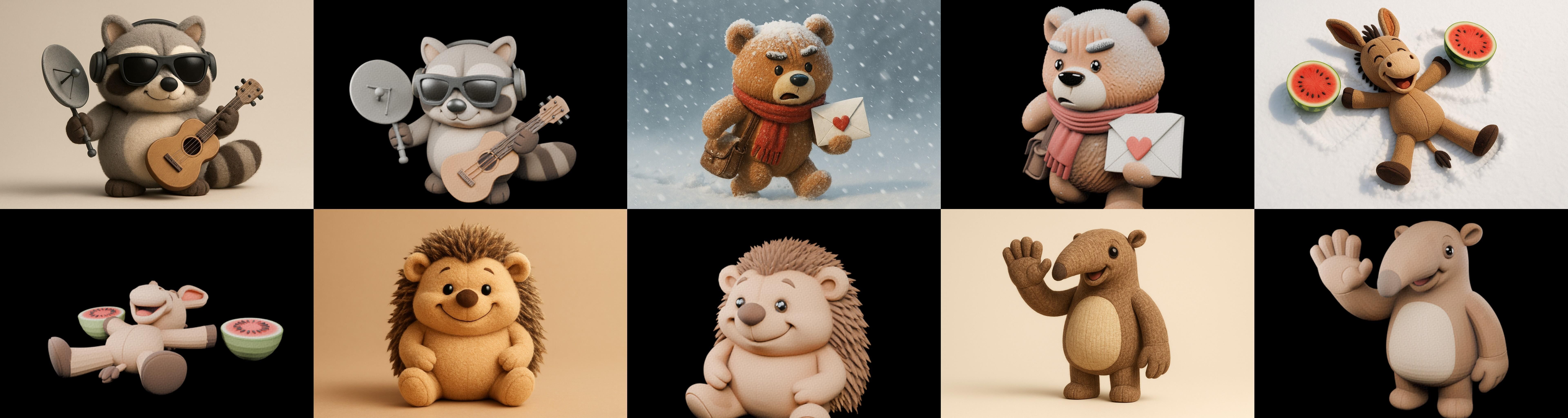 Funny Animals bundle 18 pack 100 glb Low-poly 3D model_8