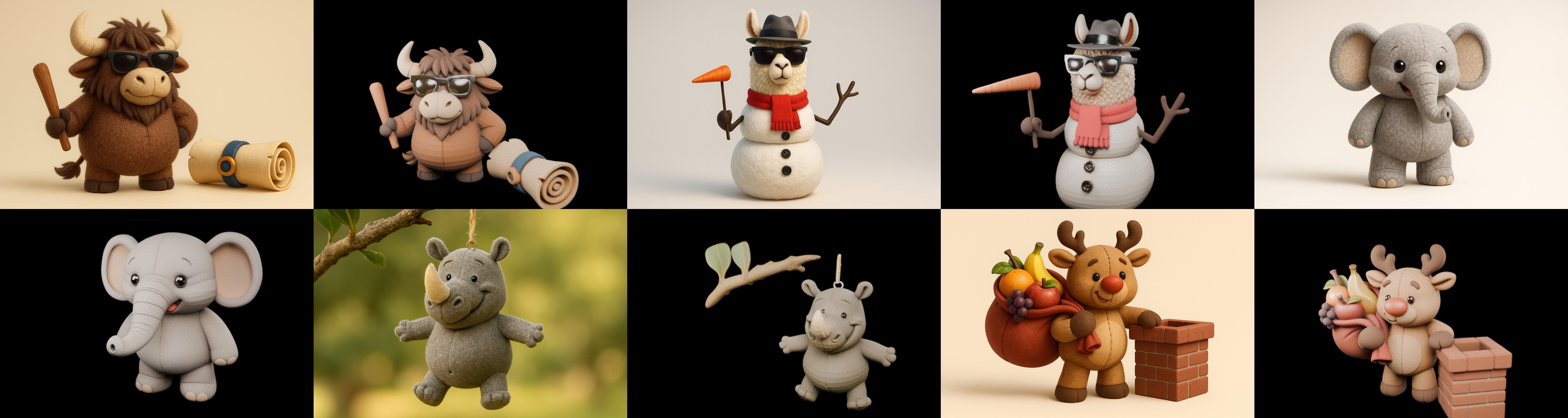 Funny Animals bundle 18 pack 100 glb Low-poly 3D model_4