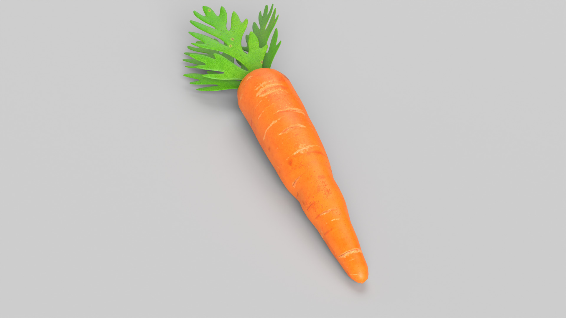 Carrot Low-poly 3D model_9