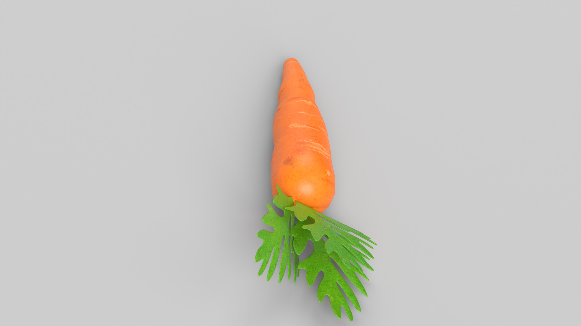 Carrot Low-poly 3D model_4