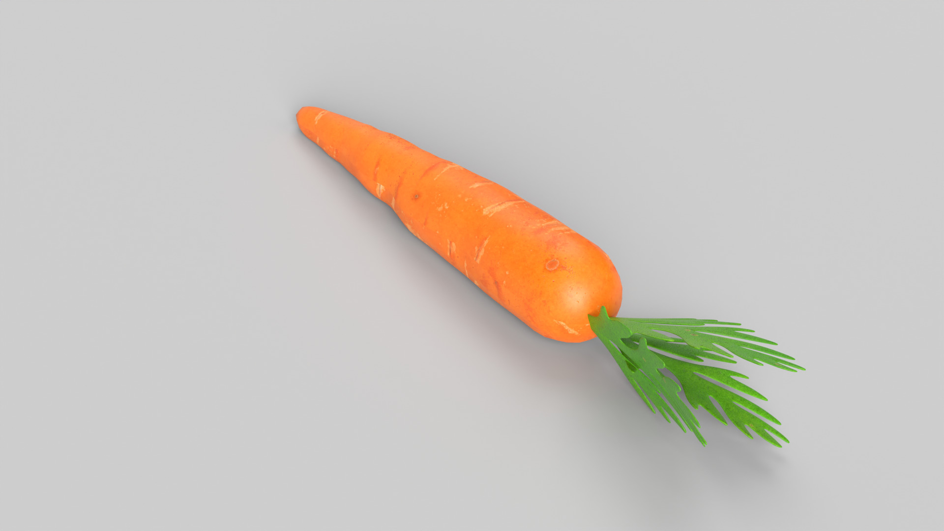 Carrot Low-poly 3D model_5