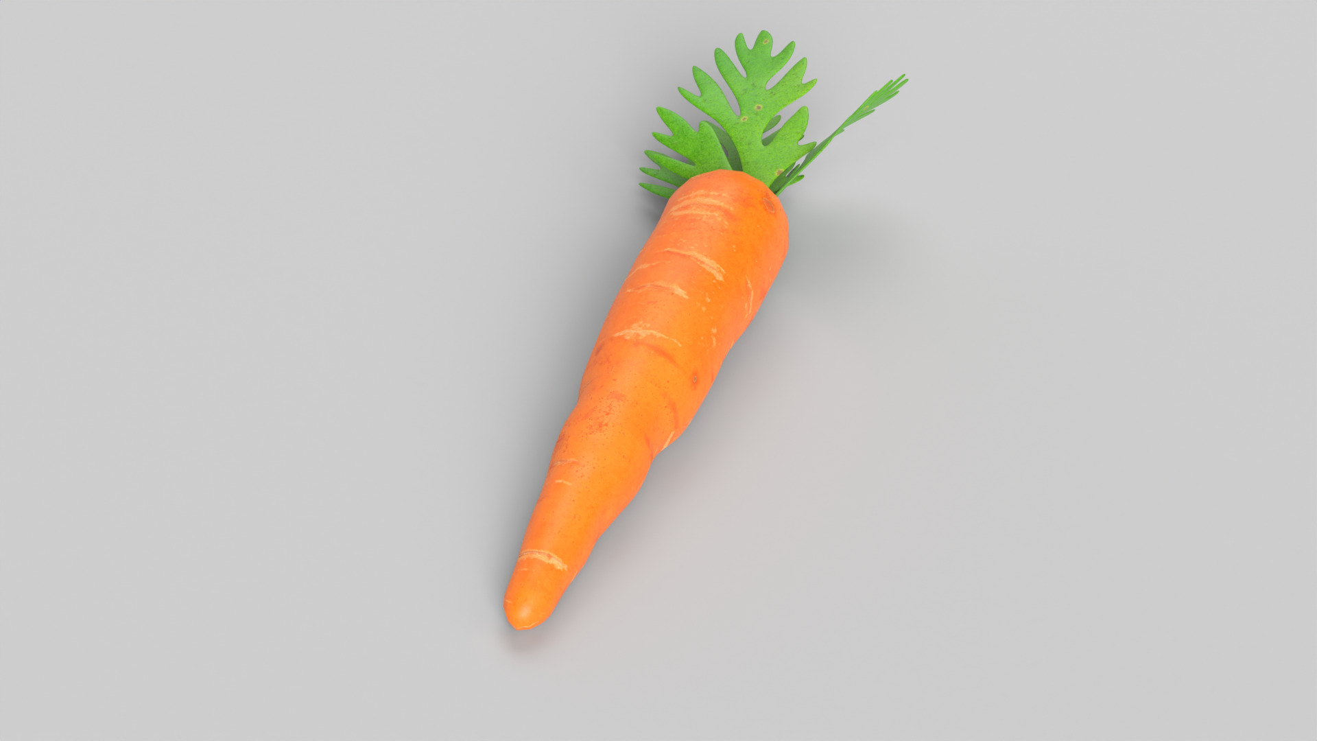 Carrot Low-poly 3D model_8