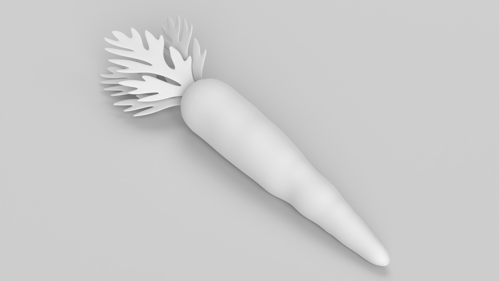 Carrot Low-poly 3D model_10