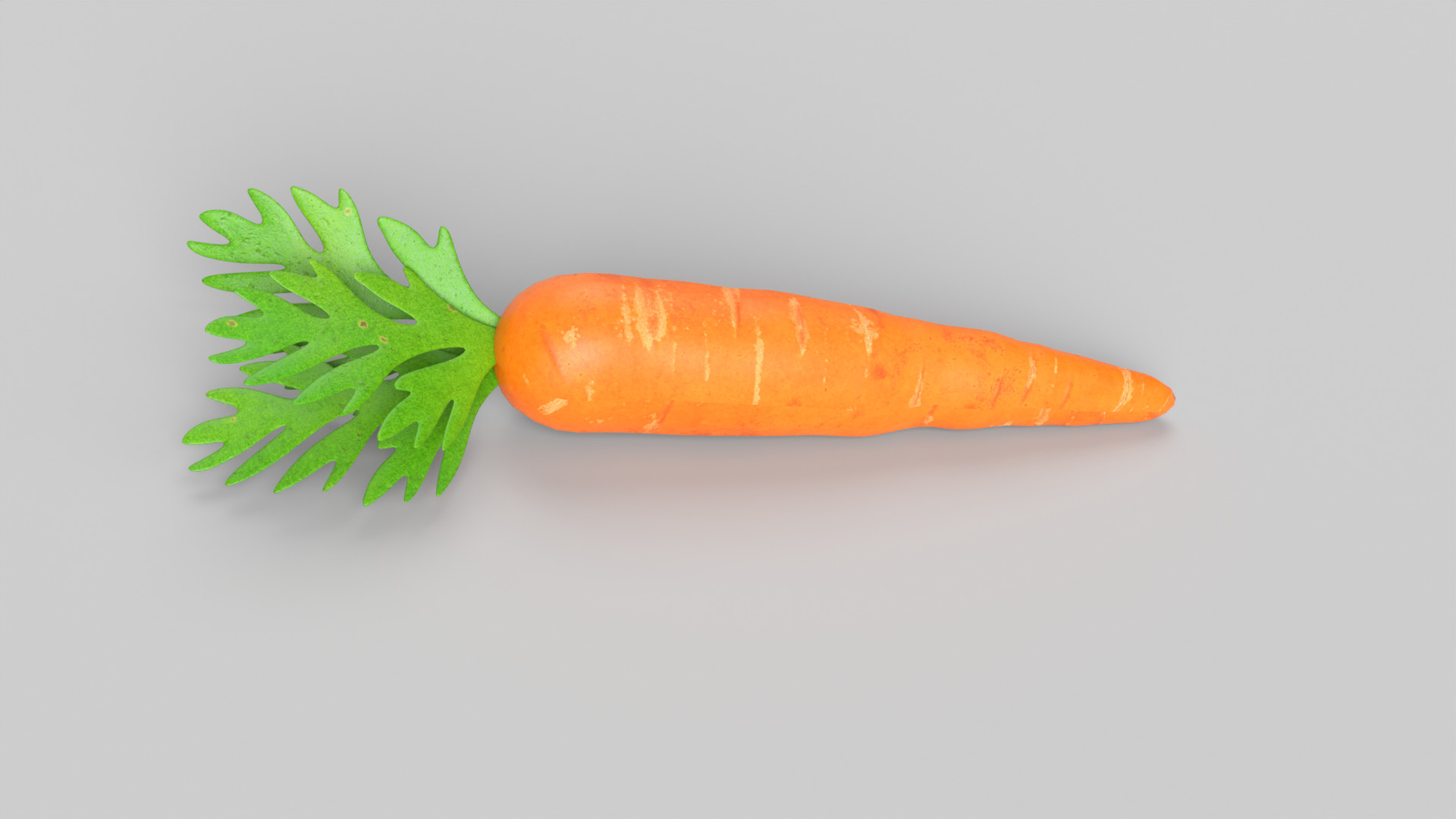Carrot Low-poly 3D model_2