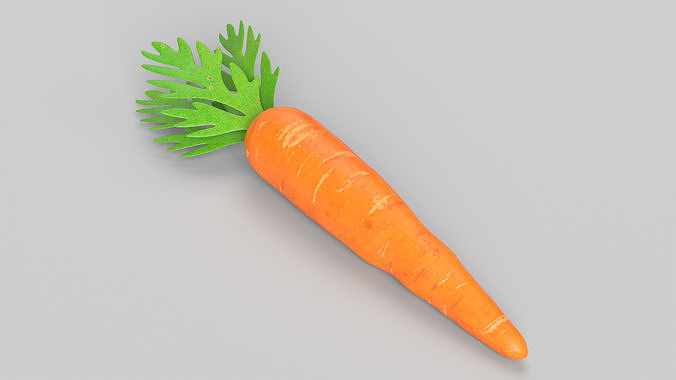 Carrot Low-poly 3D model