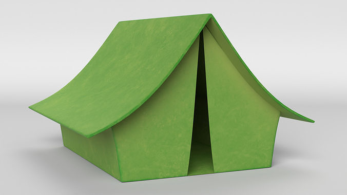 Small Tent Low-poly 3D model