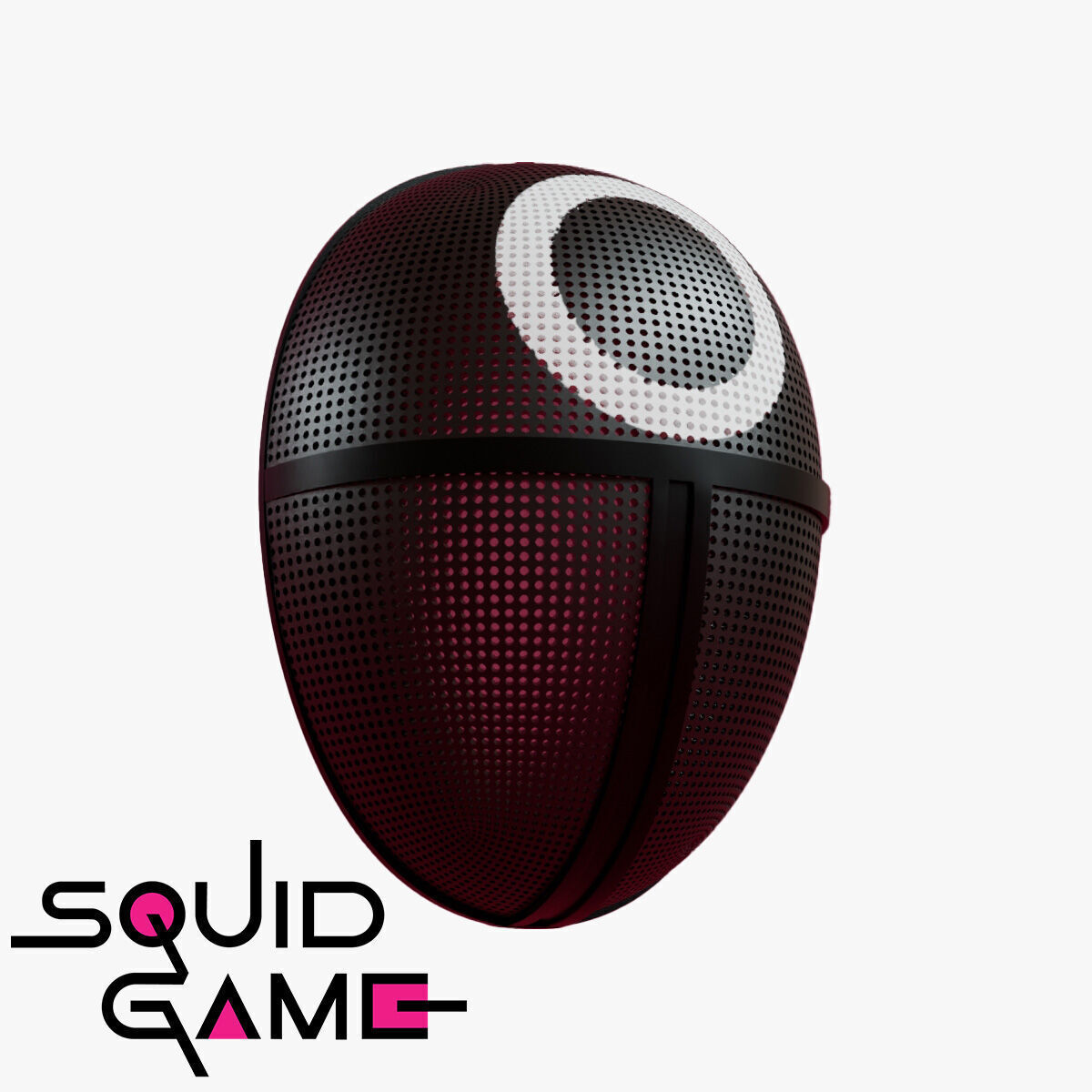 squid game mask  3D model_8