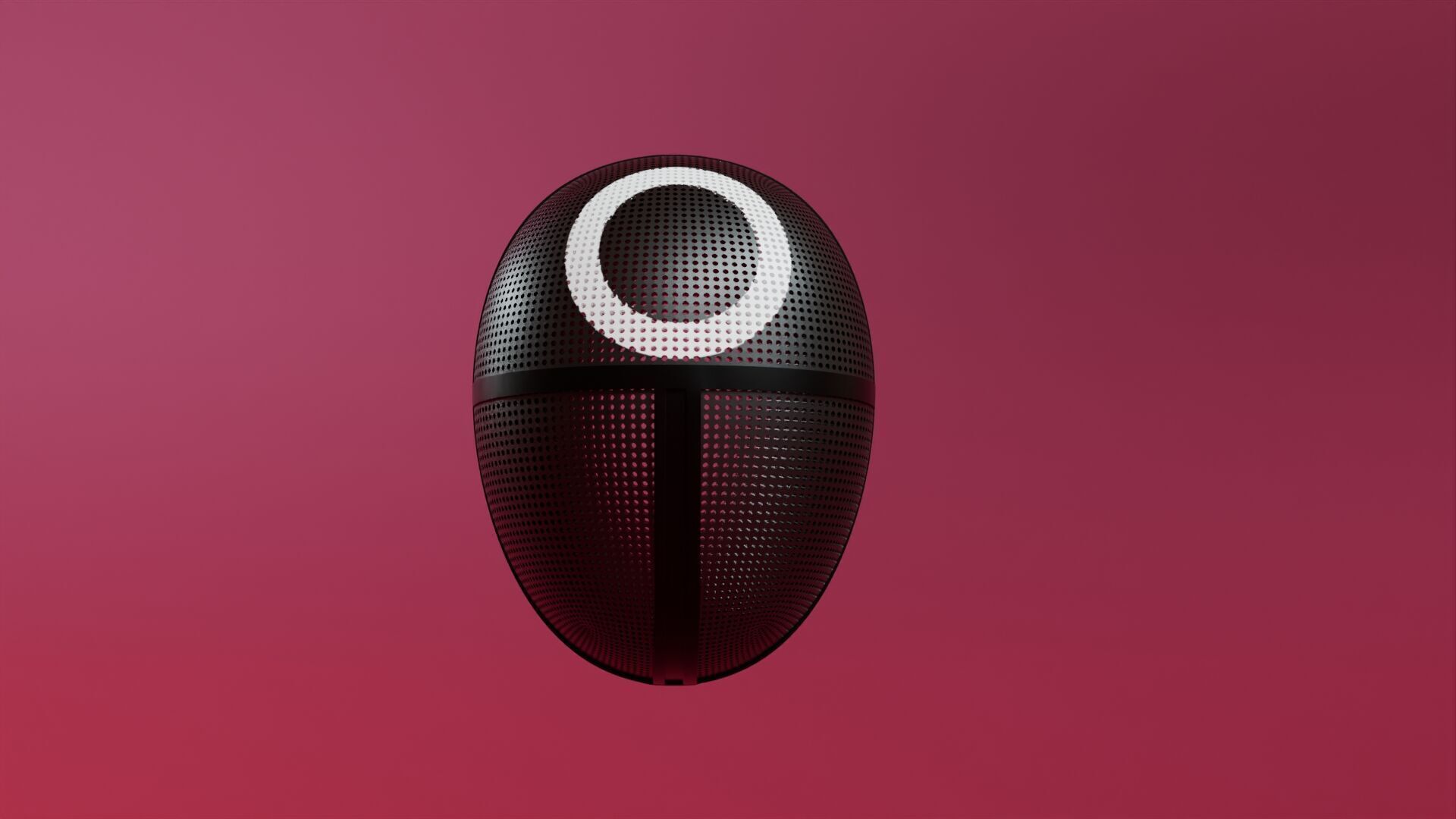 squid game mask  3D model_5