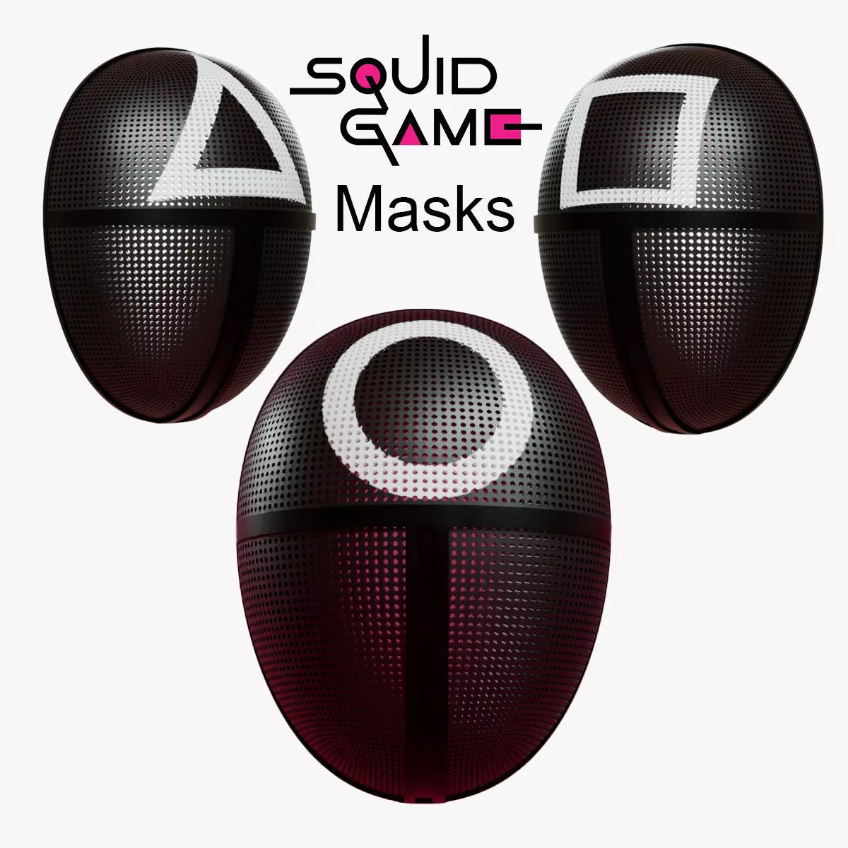 squid game mask  3D model_0