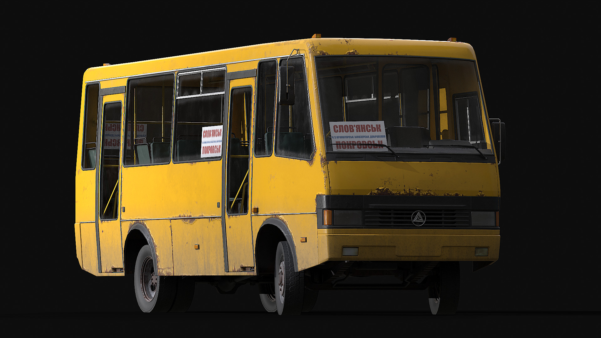 BAZ - A079 Etalon Low-poly 3D model_8