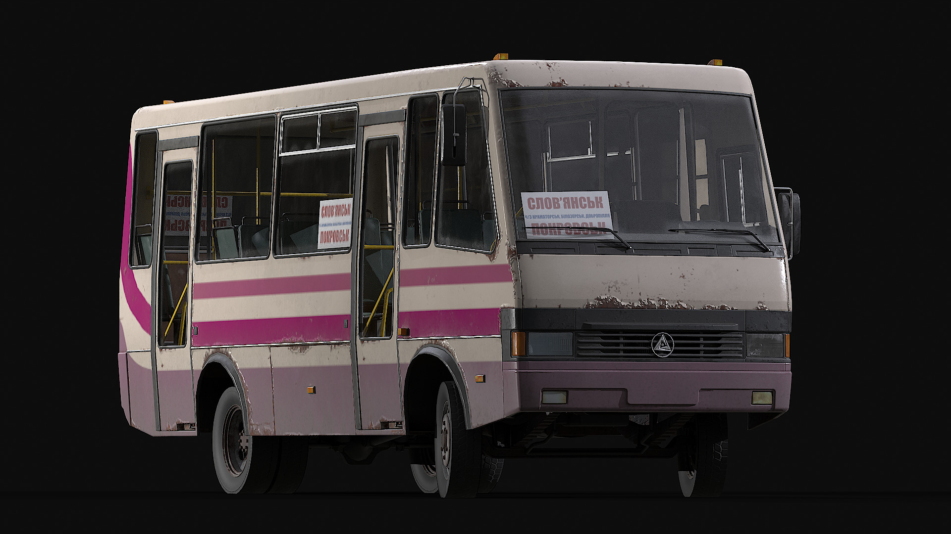 BAZ - A079 Etalon Low-poly 3D model_6