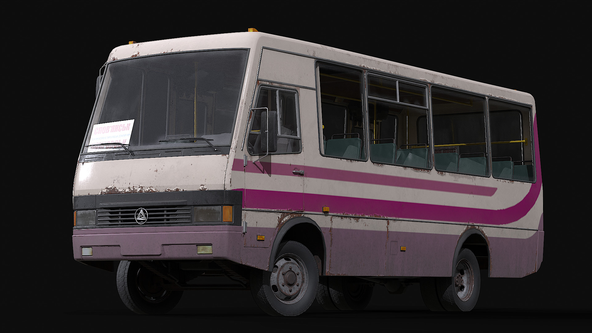 BAZ - A079 Etalon Low-poly 3D model_3