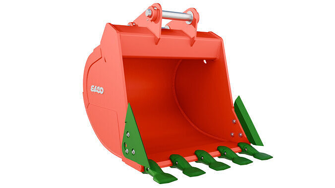 ESCO Extreme-Duty Plate Lip Bucket  XDP For hydraulic Excavators Low-poly 3D model