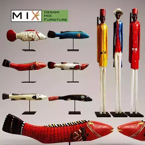 Figurines collection mixfurniture