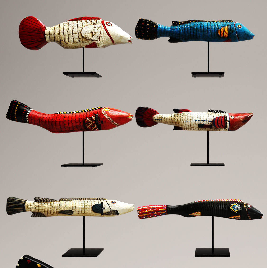 Figurines collection mixfurniture 3D model_5