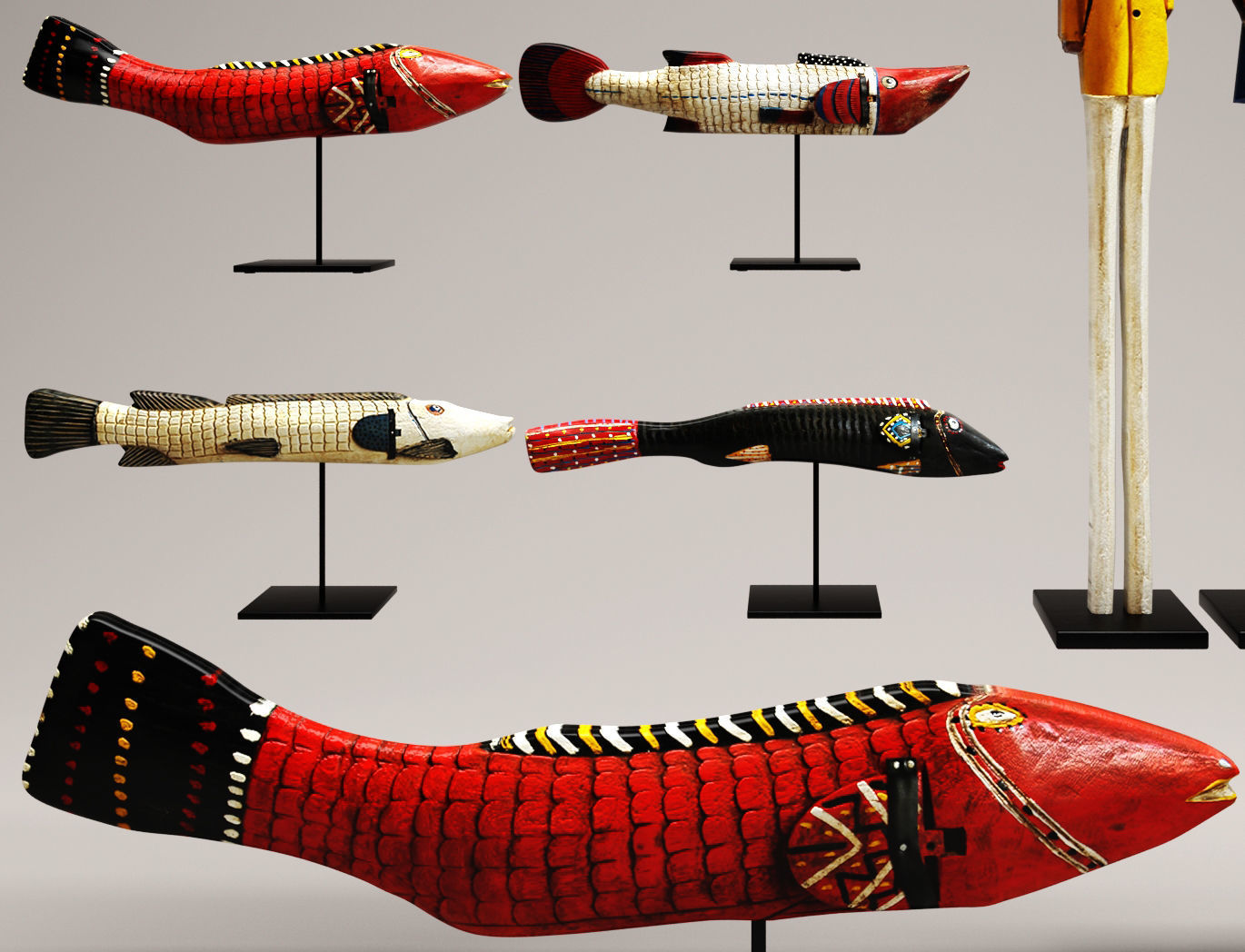 Figurines collection mixfurniture 3D model_4