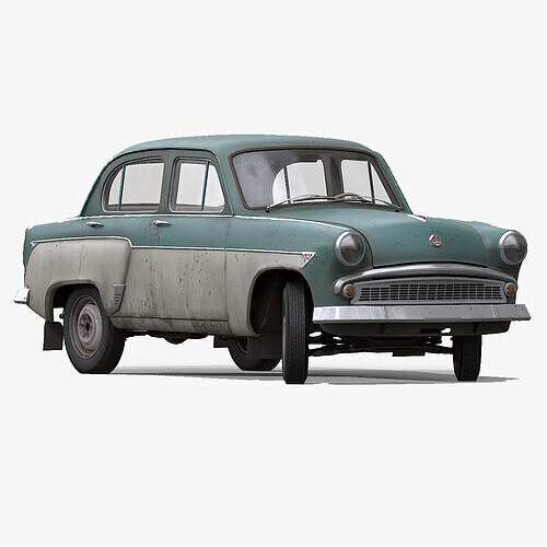 Moskvich - 407 Low-poly 3D model
