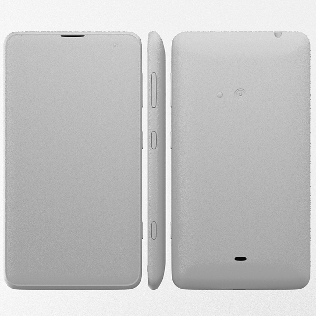 Nokia Lumia 625 green 3D model_6