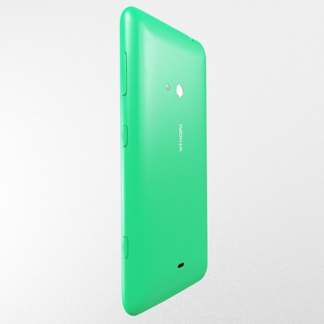 Nokia Lumia 625 green 3D model_5