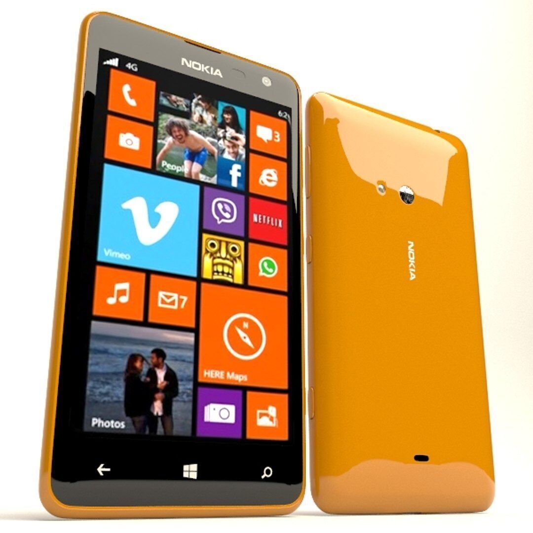 Nokia Lumia 625 Orange 3D model_3