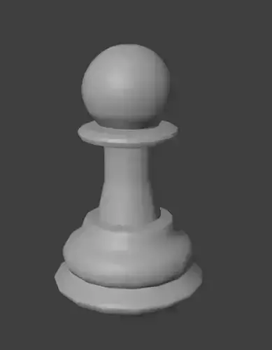 Stylized Chess Soldier 3D Model  Game Ready Pawn