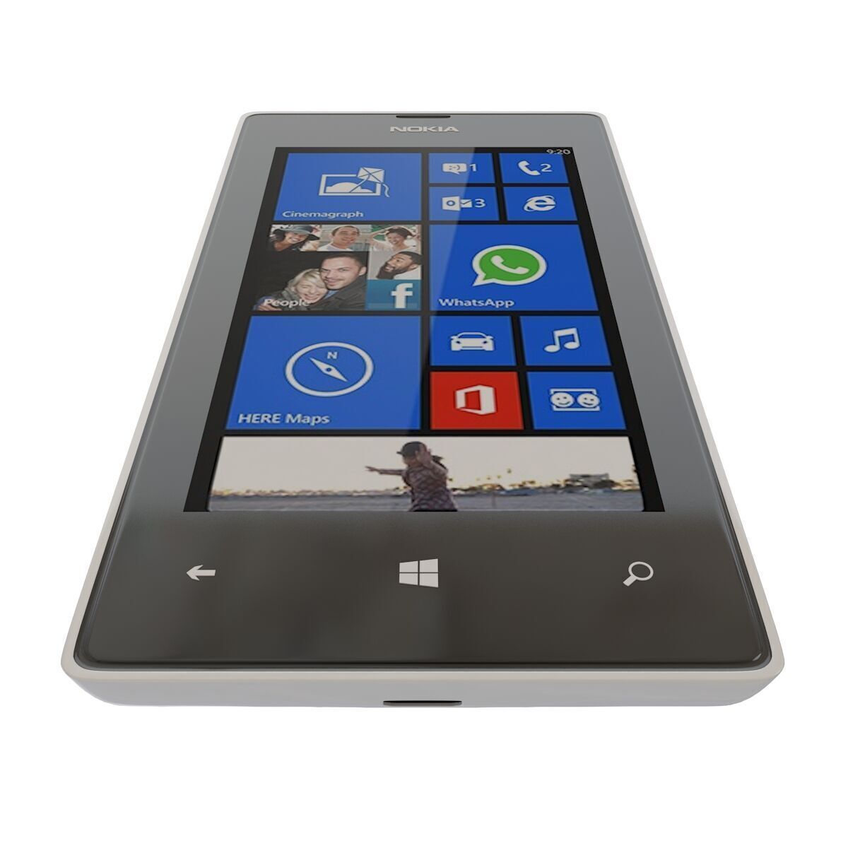 Nokia Lumia 525 all color 3D model_7