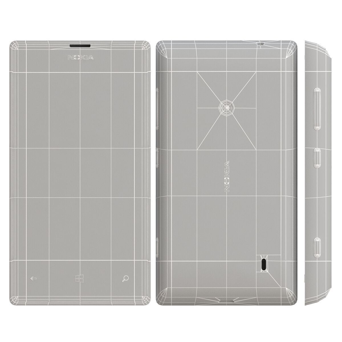 Nokia Lumia 525 all color 3D model_27