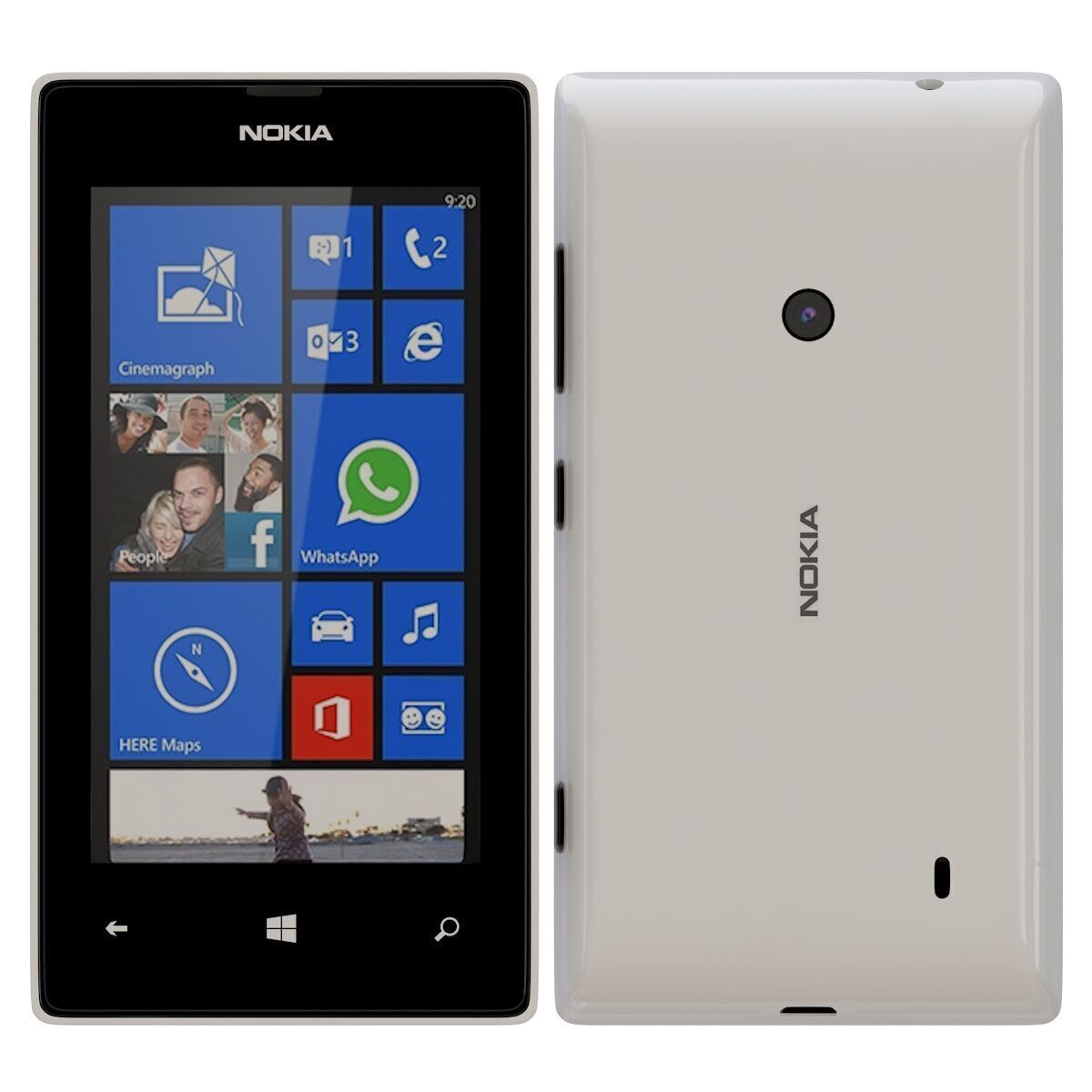 Nokia Lumia 525 all color 3D model_2