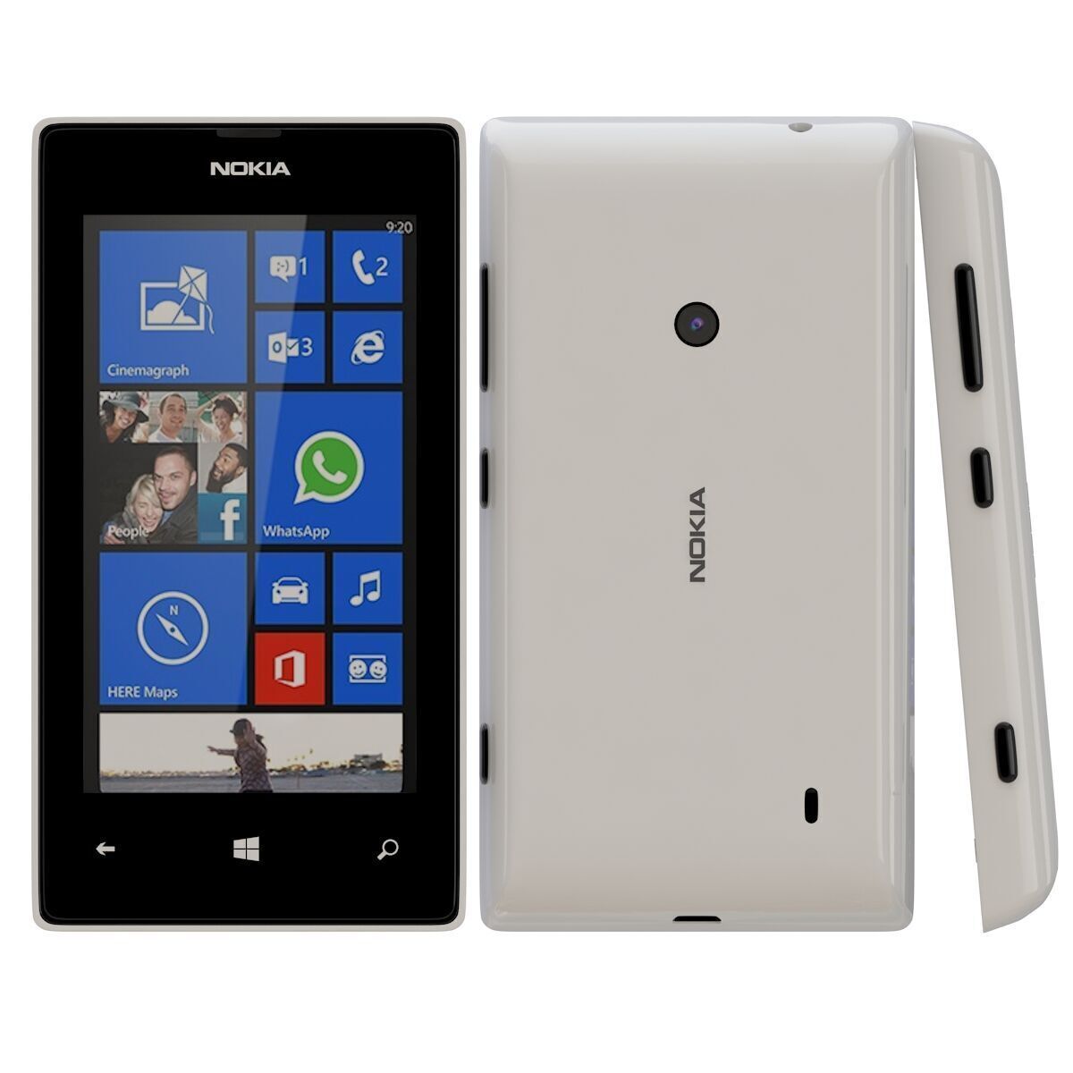 Nokia Lumia 525 all color 3D model_3