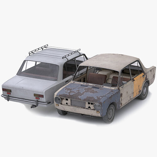 VAZ - 2101 Low-poly 3D model
