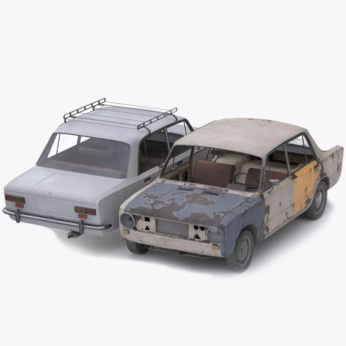 VAZ - 2101 Low-poly 3D model
