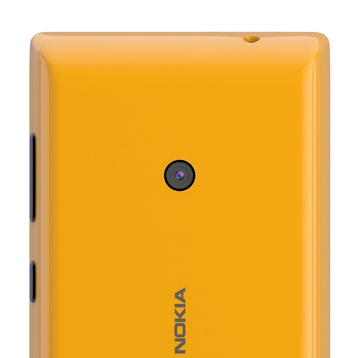 Nokia Lumia 525 orange 3D model_4