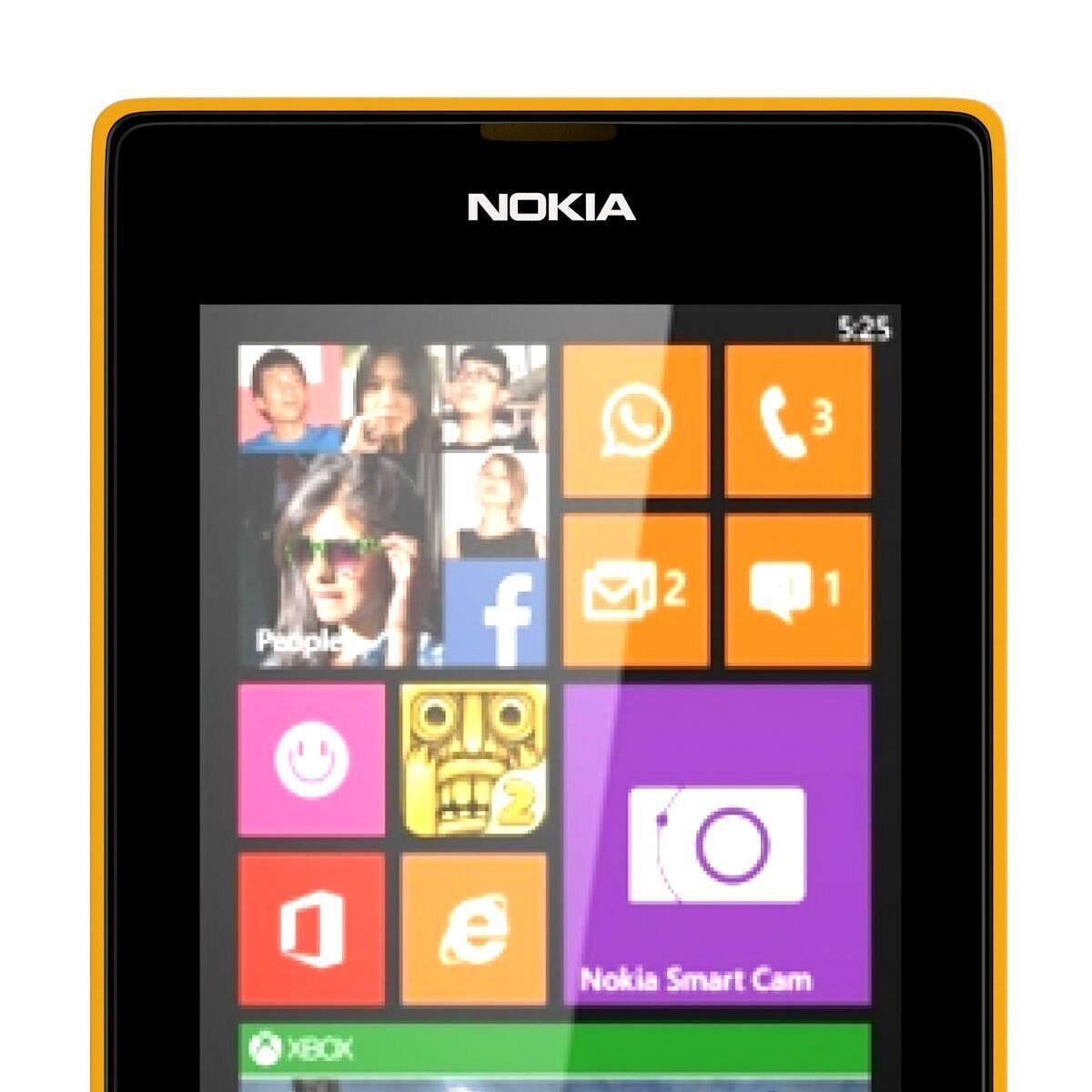 Nokia Lumia 525 orange 3D model_3