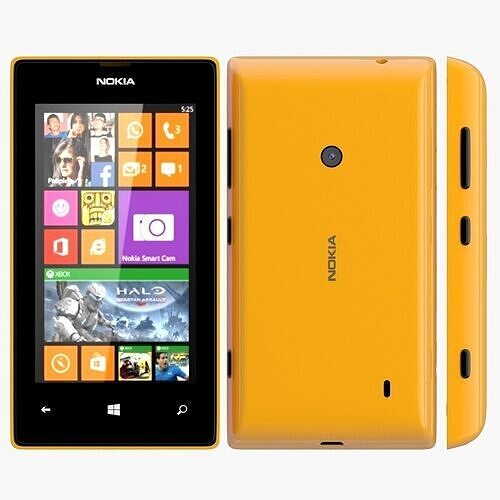 Nokia Lumia 525 orange 3D model