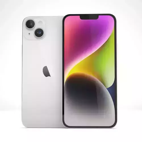 Apple iPhone 14 Plus Starlight 3D model