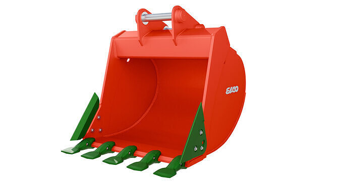 ESCO Standard Duty Plate Lip Bucket STDP for Hydraulic Excavator Low-poly 3D model