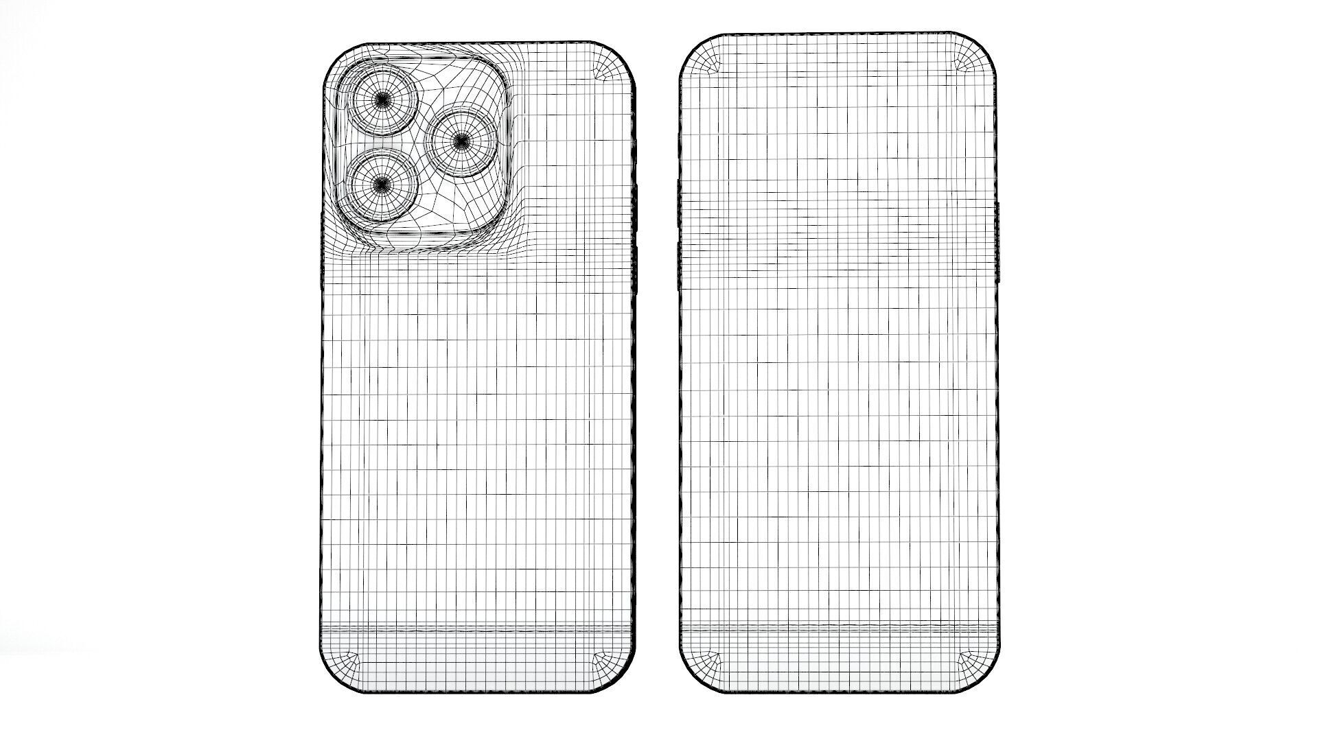 Apple iPhone 14 Pro Silver 3D model_11