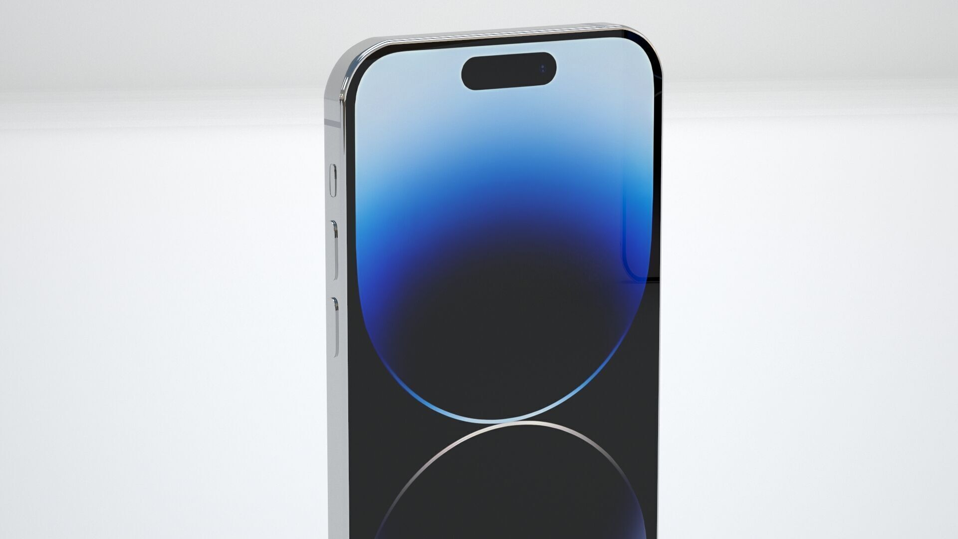 Apple iPhone 14 Pro Silver 3D model_2