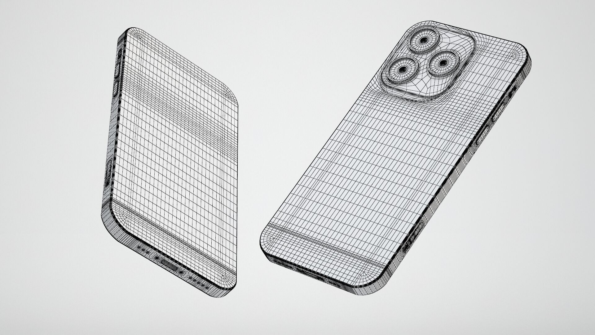 Apple iPhone 14 Pro Silver 3D model_17