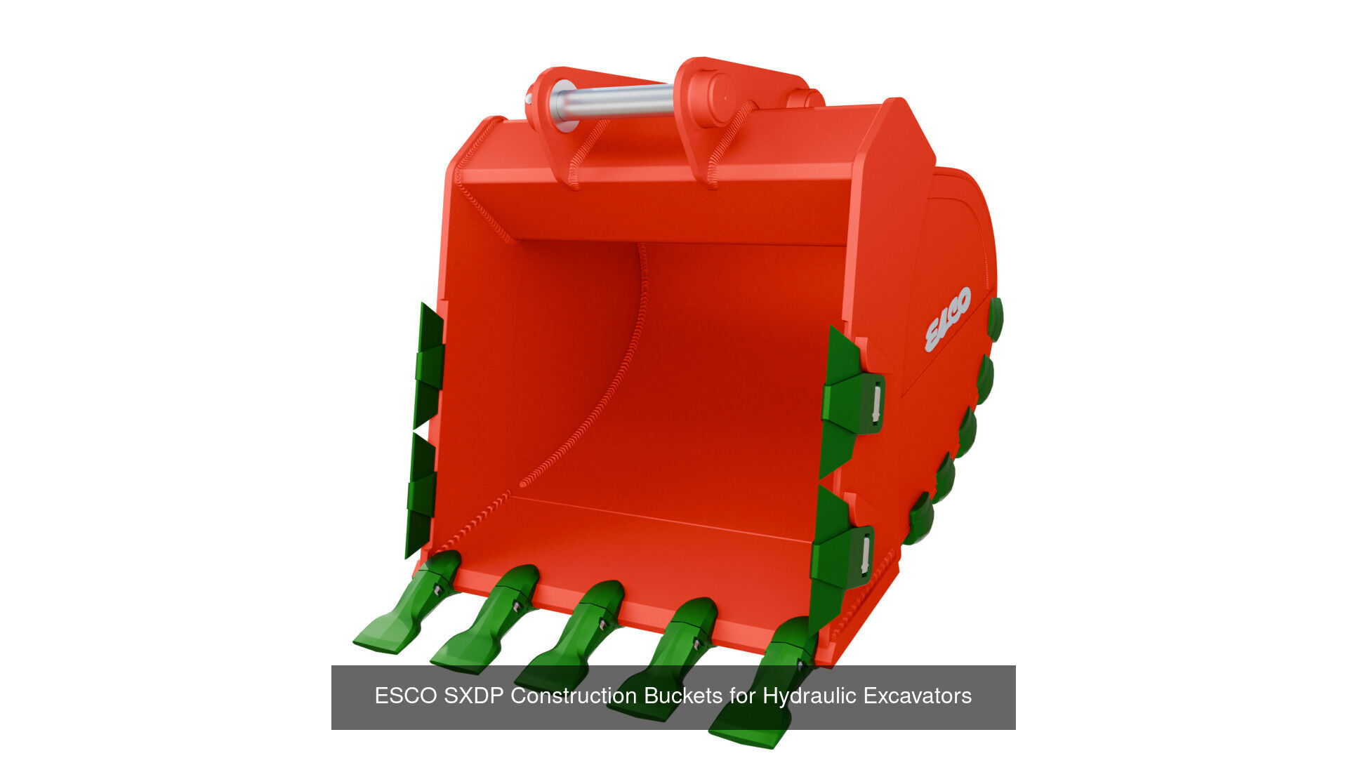 ESCO Bucket Pack  8  Excavator Attachments  3D Model Collection_1